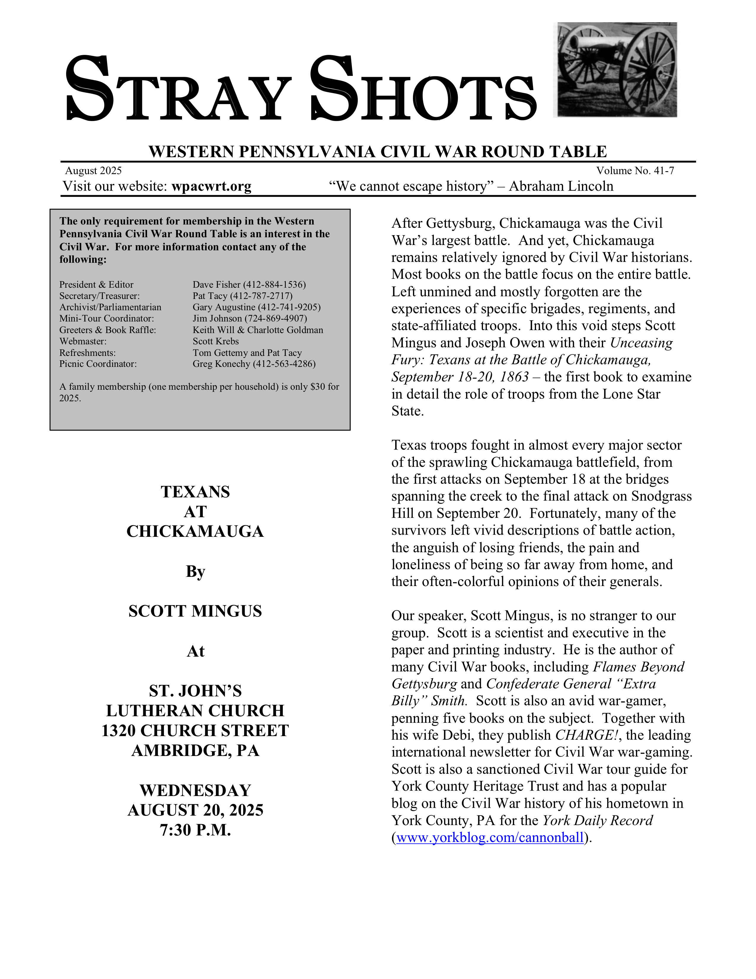 August '25 News