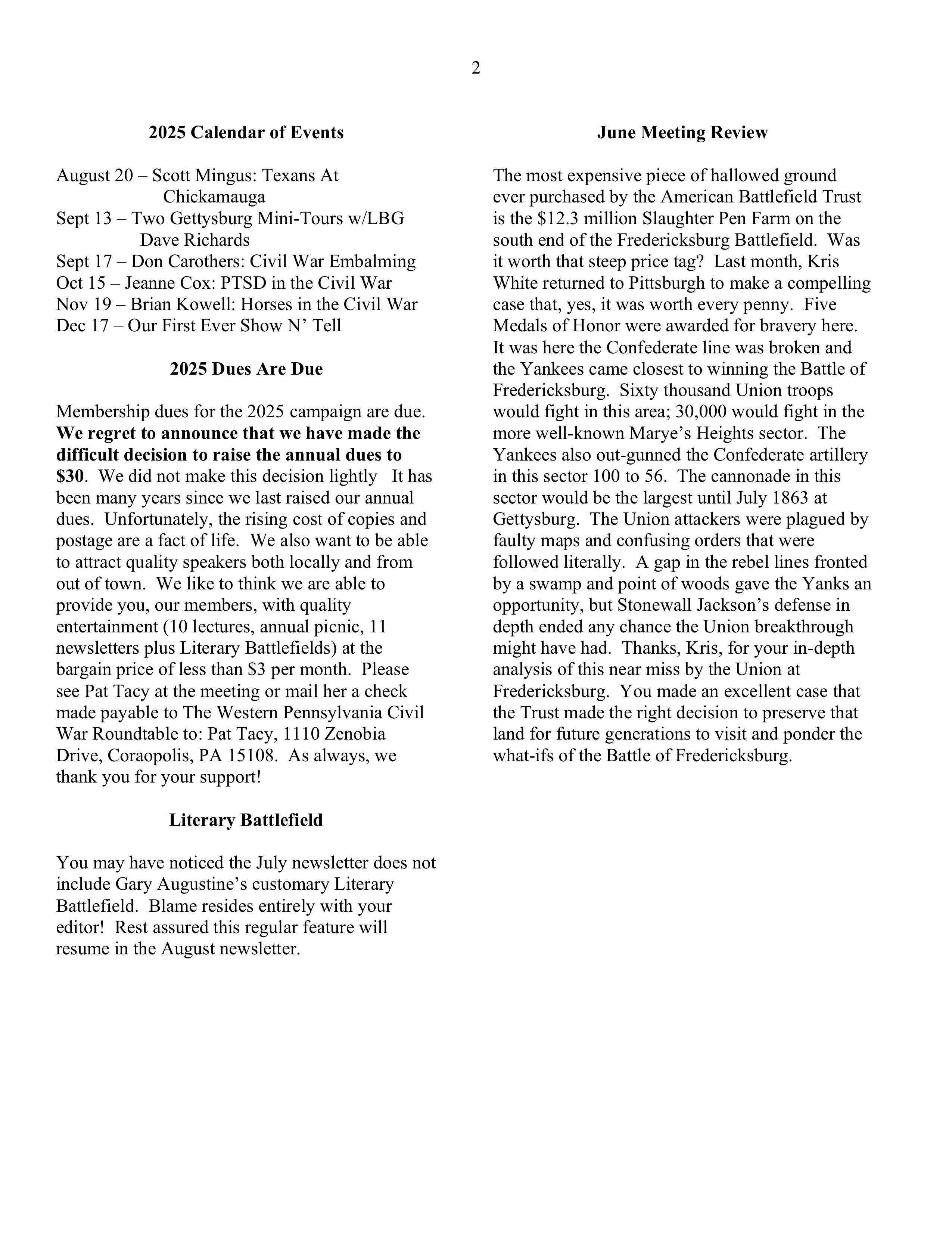 July '25 News