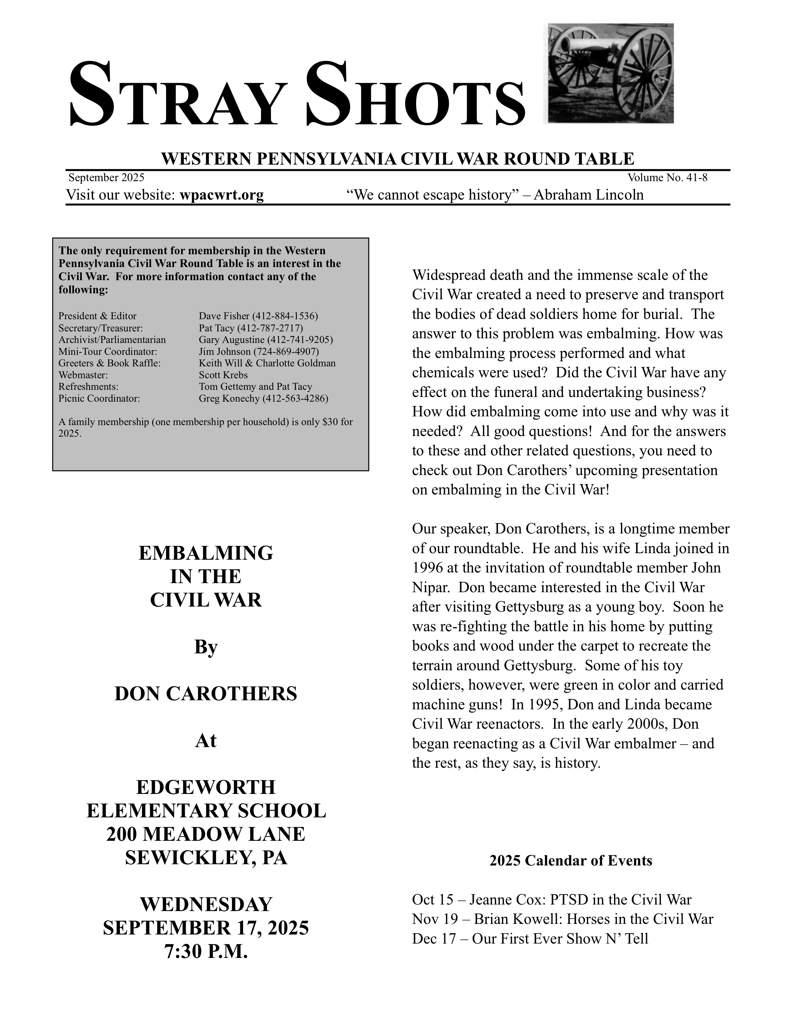 September '25 News